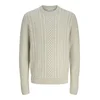 JACK & JONES Pulover JJPAUL volneno bela