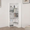 Hanah Home polica za knjige Adel 4 Shelf Corner, 60×60 cm, bela
