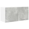 Vidaxl Viseča omarica Betonsko siva 80 x 31 x 40 cm Konstruiran les