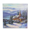 SLIKA NASLIKANA MOTIV ZASNEŽENA DECEMBRSKA POKRAJINA 58x58cm