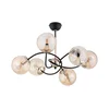Luster na šipci AURORA 6xE14/10W/230V crna/zlatna