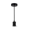 Ledvance - Visilica na sajli PENDULUM ROBBIN 1xE27/15W/230V crna