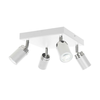 Stropni spot RENO 4xGU10/8W/230V bela/hrom