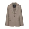 Pull&Bear Blazer temno siva