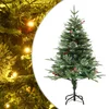 Osvijetljeno božićno drvce sa šiškama zeleno 120 cm PVC i PE