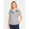 Olsen Majica 11105068 Écru Regular Fit