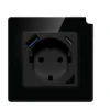Avatto N-WOT10-USB-B USB in USB-C TUYA pametna vtičnica WiFi (črna)