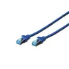 CAT 5e SF-UTP patch cord, PVC AWG 26/7, length 1 m, color blue