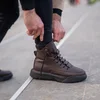 Muške braon duboke patike Brick Lace
