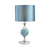 Där Lighting ELS4223 - Stona lampa ELSA 1xE27/40W/230V plava/sjajni hrom