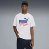 PUMA House of Graphics Casual Tee Men, Clothing, White, XS