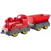 Tovorni vlak Mini Train Z vagonom Power Worker BIG s prilagodljivim vozičkom dolžina 45 cm rdeč od 24 mesecev BIG55784