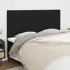 Uzglavlje Crno 180x5x118/128 cm Tkanina