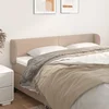 Uzglavlje s ušima boja cappuccina 203x23x78/88 cm umjetna koža