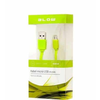 Micro USB kabel ploski BLOW zelen