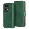 AVIZAR Ovitek za Oppo Reno 13 Wallet with Magnetic Tab, Temno zelena, (5000013793)