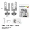 KMT Šarke za WC dasku, 4.5 x 9 cm