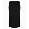Armani Exchange za ženske. 8NYN9AYMH6Z1200 Črno midi krilo (XL), Črna, Priložnostno, Viskoza