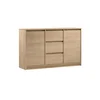 Komoda MIYABI 138x86x40 cm hrast Cremona