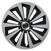 Fox Ring MIX Silver-Black Hubcap Set - 16