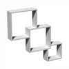 Set polica za zid FIS1 3/1 28x28x10/32x32x10/20x20x10cm bele Velano