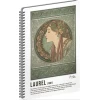 Spiralni zvezek Alfons Mucha - Laurel, podložen