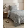 Sinsay - Set posteljine sa cvetnim motivom - steel blue