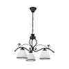 Luster na lancu RETRO 3xE27/60W/230V crna/bela