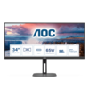 Monitor AOC U34V5C/BK 34/VA,21:9/3440x1440/100Hz/4ms GtG/HDMI,DP,USB/freesync/visina/VESA/zvučnici