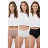 Trendyol Black-Multicolor 3 Pack Micro Hipster Panties