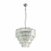 EGLO viseća lampa AGRIGENTO E14 hrom kristal O48,5 cm 39514