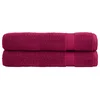 vidaXL Premium brisače za savno 2 kosa bordo 80x200 cm 600 g/m2 bombaž