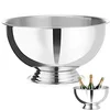 Bar Up Jeklena posoda za punč za šampanjec, premer 13 l, 393 x 214 mm - srebrna