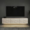 HANAH HOME TV polica Neon Illuminated Travertine