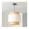 Brilagi - Luster na sajli CERIA 1xE27/40W/230V prečnik 30 cm crna/bež/bela