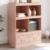 Visoka komoda ružičasta 67 x 39 x 95 cm čelična