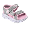 Skechers Sandale za devojčice S Lights Heart Lights Sandal, 303114N-SLPK, Srebrno-roze