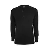 Henley L/S Basic T-Shirt Black