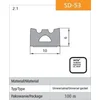 Mi SAMOLEPILJNO TESNILO ČRNO SD-53/4-0 10*6 MB - 100,0 MB - USZ SD-53