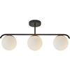 Nordlux - Luster na šipci GRANT 3xE14/25W/230V crna