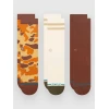Stance Camo Crew 3 Pack Socks brown