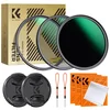 K&F CONCEPT 67MM CPL+MCUV+ND1000+Lens Cap Circular Polarizing Filter MCUV Protection Neutral Density
