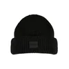 Knitted wool hat black