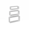 Set polica za zid FOS100 3/1 pravougaone 400/350/300cm bele Velano