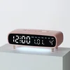 KJB Digitalna LED budilka 2819, dva alarma in odštevalnik, rožnata