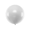 shumee Okrogel balon 1 m, kovinsko srebrn sneg