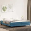 Box Spring krevet bez madracem tamnoplavi 200x210 cm baršun