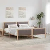 Okvir kreveta Smeđa i taupe 180 x 200 cm Masivna borovina