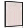 Plakat sodobna rožnata mavrica Mid-Century - 30x45 no frame