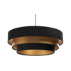 Luster na sajli TRINITI 1xE27/60W/230V crna/zlatna